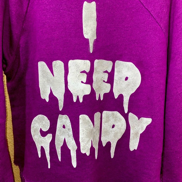 Wildfox Other - Wildfox Kids “I Need Candy” Sweatshirt Size 7/8